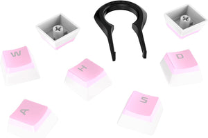 HyperX 104 Key Set Pudding Keycaps with Translucent Layer for Mechanical Keyboards - Pink