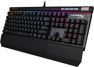HyperX - Alloy Elite RGB Mechanical Clicky Cherry MX Blue Switch Gaming Keyboard - Black