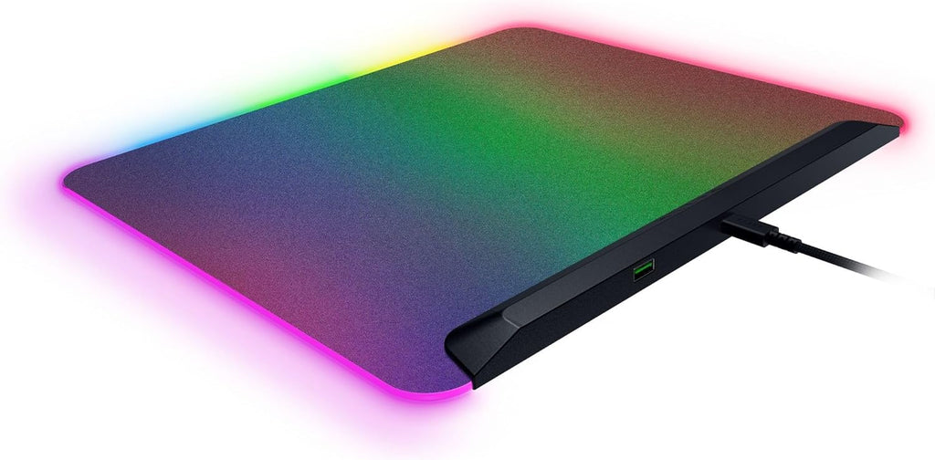Alfombrilla De Ratón Razer Firefly V2 - RGB Chroma, Microtexturizada - Para Gaming - Base Antideslizante
