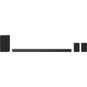 LG SN11RG 7.1.4 Channel High Res Audio Sound Bar and Surround Speakers with Dolby Atmos and Google Assistant Built-in - Black