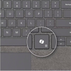 Microsoft - Surface Pro Keyboard with Pen Storage for Business - Platinum