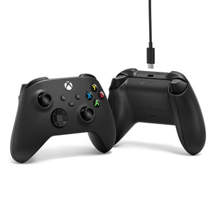 Microsoft Xbox Wireless Controller for Xbox Series X/S, Xbox One, PC + USB-C Cable - Carbon Black