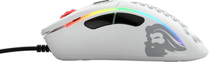 Glorious - Model D- Minus Wired RGB Gaming Mouse - Matte White