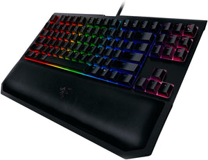 Razer - BlackWidow Chroma V2 Tournament Edition TKL Wired Mechanical Green Switch Gaming Keyboard - Black