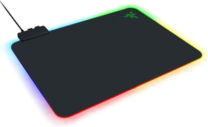 Razer - Firefly V2 Hard Surface Gaming Mouse Pad with Chroma RGB Lighting - Black