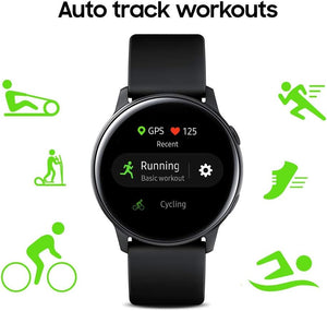 Samsung - Galaxy Watch Active Smartwatch 40mm Aluminum - Black