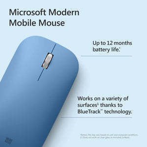 Microsoft - Modern Mobile Wireless BlueTrack Mouse - Sapphire