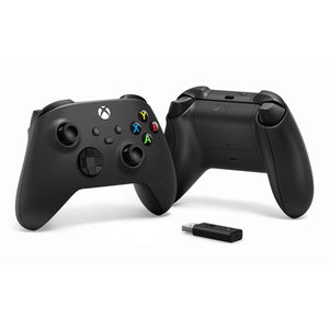 Microsoft - Controller for Xbox Series X|S, and Xbox One + Wireless Adapter for Windows 10 (Latest Model) - Black