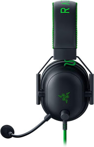 Razer - BlackShark V2 Multi-Platform Wired Esports Headset Special Edition - Black/Green