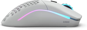 Glorious - Model O Wireless Honeycomb RGB Gaming Mouse - Matte White