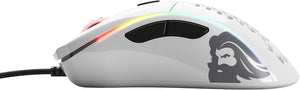 Glorious - Model D Wired Ergonomic Gaming Mouse - Glossy White