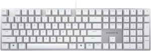 Cherry - KC 200 MX Mechanical Office Keyboard with MX2A Silent Red Switches - White