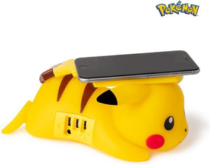 Nacon - Teknofun Pokemon Pikachu Wireless Induction and USB Charging Station for Androids and iPhones