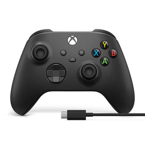 Microsoft Xbox Wireless Controller for Xbox Series X/S, Xbox One, PC + USB-C Cable - Carbon Black