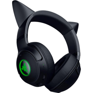 Razer - Kraken Kitty V2 Wireless Gaming Headset for PC, Mac, Mobile, and Tablet - Black