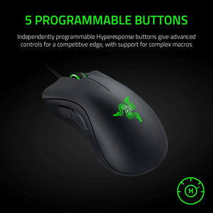 Razer - DeathAdder Essential Wired Optical Gaming Mouse - Black