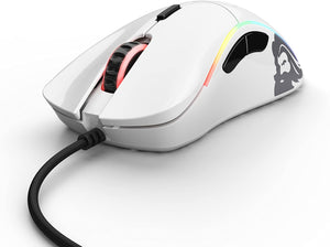 Glorious - Model D Wired Ergonomic Gaming Mouse - Glossy White