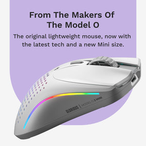 Glorious O 2 Mini Wireless Optical Gaming Mouse - Matte White