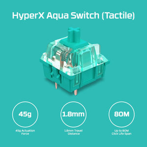 HyperX Alloy Origins Core TKL Wired Mechanical Tactile Aqua Switch RGB Gaming Keyboard - Black