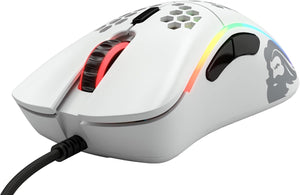 Glorious - Model D- Minus Wired RGB Gaming Mouse - Matte White