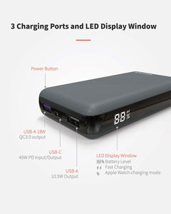 EXCITRUS 45W Power Bank Air Fast Charging for Laptops and Devices