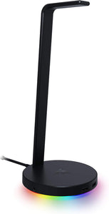 Razer - Base Station V2 Chroma USB Hub Headset Stand with USB 3.1 Hub and 7.1 Surround Sound powered by Chroma RGB - Black