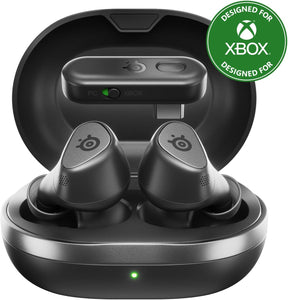 SteelSeries - Arctis GameBuds True Wireless Noise Cancelling Gaming Earbuds for Xbox, PS5, PS4, PC, Switch - Black