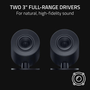 Razer - Nommo V2 X Full-Range 2.0 PC Gaming Speakers - Black
