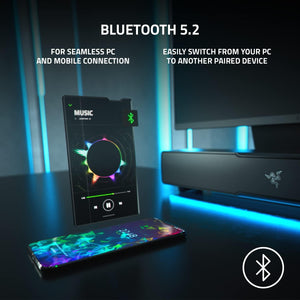 Razer - Leviathan V2 Bluetooth Gaming Speakers with RGB Lighting (2-Piece) - Black