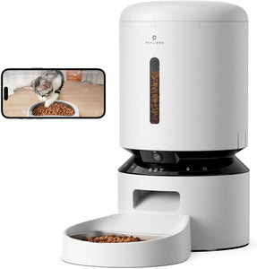 PetLibro - 5L Granary WiFi Stainless Steel Automatic Pet Feeder with Camera Monitoring - White