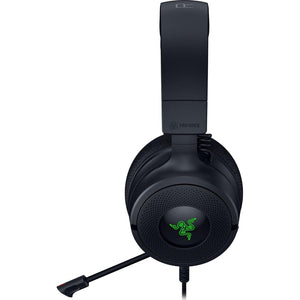 Razer - Kraken V4 X Wired Gaming Headset with Chroma RGB – For PC, Mac, PS5, Nintendo Switch, Steam Deck, Smartphone - Black