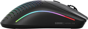 Glorious - Model O 2 Lightweight Wireless Gaming Mouse with BAMF 2.0 Sensor - Matte Black