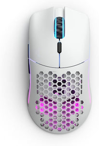 Glorious - Model O Wireless Honeycomb RGB Gaming Mouse - Matte White