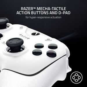 Razer - Wolverine V2 Wired Gaming Controller for Xbox Series X|S, Xbox One, PC with Remappable Front-Facing Buttons - White