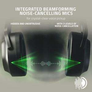 Razer - Barracuda Wireless Multi-platform Gaming and Mobile Headset - Black