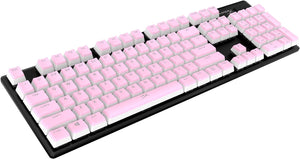 HyperX 104 Key Set Pudding Keycaps with Translucent Layer for Mechanical Keyboards - Pink