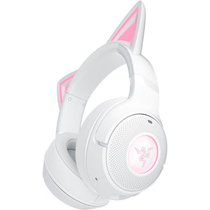Razer - Kraken Kitty V2 Wireless Gaming Headset for PC, Mac, Mobile, and Tablet - White
