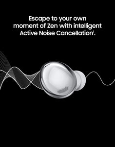 Samsung - Galaxy Buds Pro True Wireless Earbuds - Phantom Silver