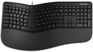 Microsoft Ergonomic Full-size Wired Keyboard Black