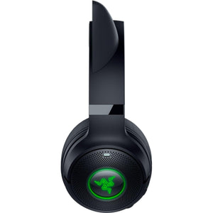 Razer - Kraken Kitty V2 Wireless Gaming Headset for PC, Mac, Mobile, and Tablet - Black