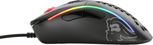 Glorious - Model D- Minus Wired RGB Gaming Mouse - Matte Black