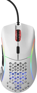 Glorious - Model D Wired Ergonomic Gaming Mouse - Glossy White