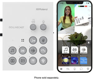 Roland GO:LIVECAST Live Streaming Studio for Smartphones - White