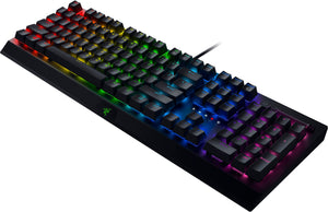 Razer - Blackwidow V3 Wired Mechanical Green Clicky Tactile Switch Gaming Keyboard with Chroma RGB Backlighting - Black
