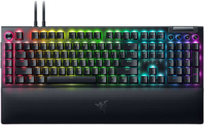 Razer - BlackWidow V4 Pro Mechanical Orange Switch Gaming Keyboard with Razer Chroma RGB - Black