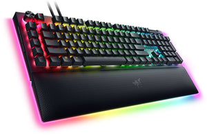 Razer - BlackWidow V4 Pro Mechanical Orange Switch Gaming Keyboard with Razer Chroma RGB - Black