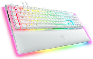 Razer - BlackWidow V4 Pro Full Size Wired Mechanical Green Switch Gaming Keyboard with Chroma RGB - White