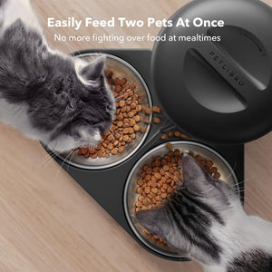 PetLibro - 5L Granary Automatic Pet Feeder with Dual Food Tray - Black