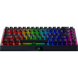 Razer - BlackWidow V4 Mini 65% HyperSpeed Wireless Orange Switch Gaming Keyboard with Hot-Swappable Design - Black