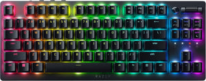 Razer - DeathStalker V2 Pro Wireless TKL Clicky Purple Optical Switch RGB Keyboard - Black